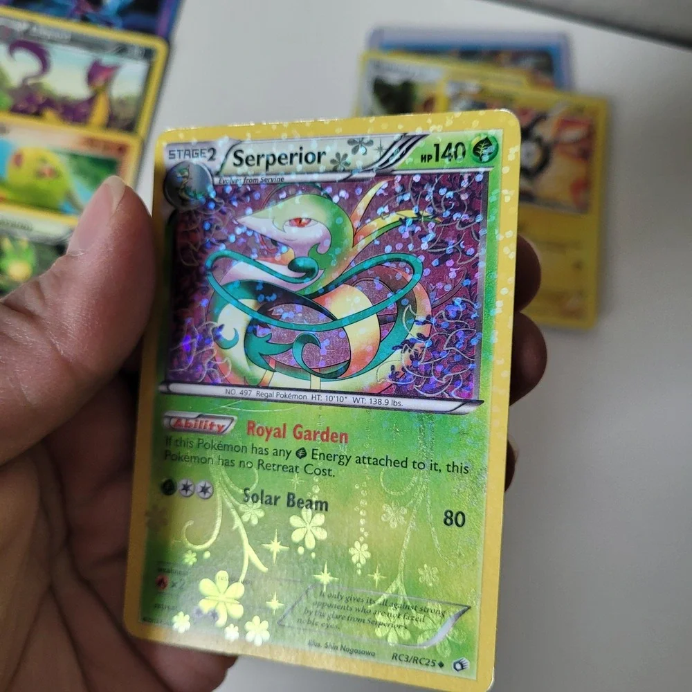 Pokemon Card Lot Black & White Era 12 Cards White Kyurem EX, Emolga Reverse Holo